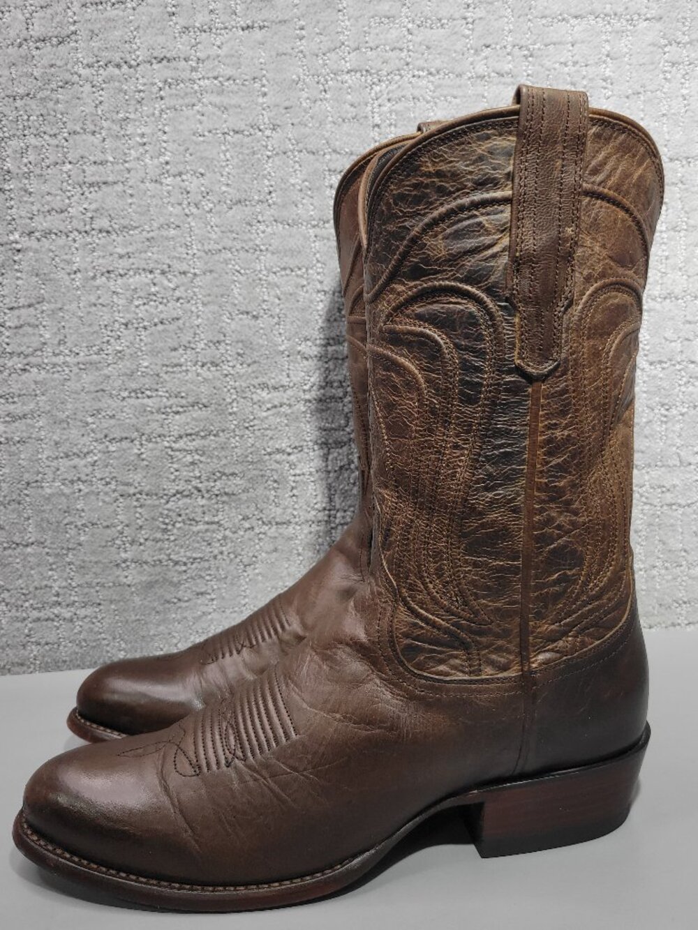 Tecovas The Cartwright Men's US Size 10D Cafe Goat Pull on Cowboy Boots - Picture 14 of 14
